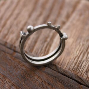 Square Wire and Ball Ring