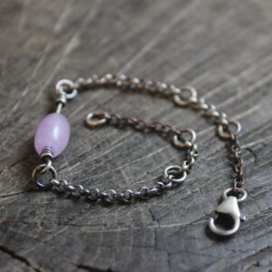 Sterling Silver and Amethyst Bracelet