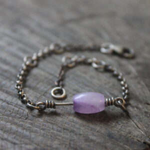 Sterling Silver and Amethyst Bracelet