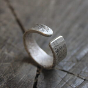 Recycled Silver Chunk Ring