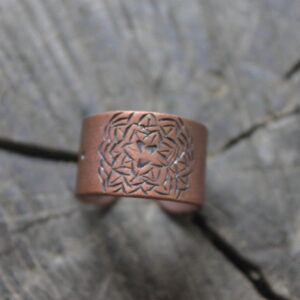 Copper Dahlia Ring