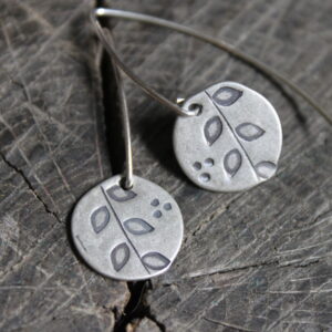 Sterling Silver Vine Earrings