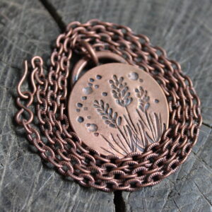 Copper Lavender Fields Necklace